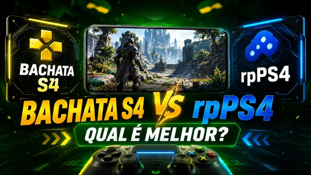 Comparativo Bachata S4 vs rpPS4 no Android no Galaxy S25